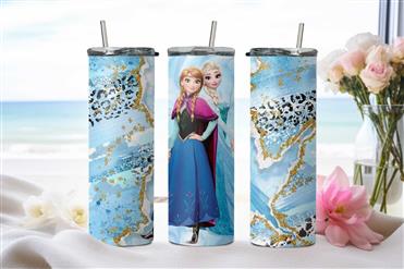 Elsa and Anna Marble